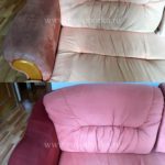 Химчистка розового дивана