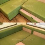 Химчистка зеленого дивана
